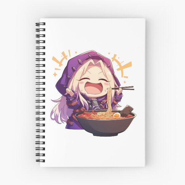 Item preview, Illyasviel von Einzbern Enjoying Ramen Fate Stay Night Chibi Anime designed and sold by Raslbazola.