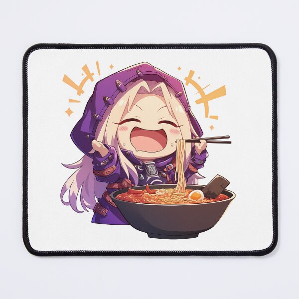 Item preview, Illyasviel von Einzbern Enjoying Ramen Fate Stay Night Chibi Anime designed and sold by Raslbazola.