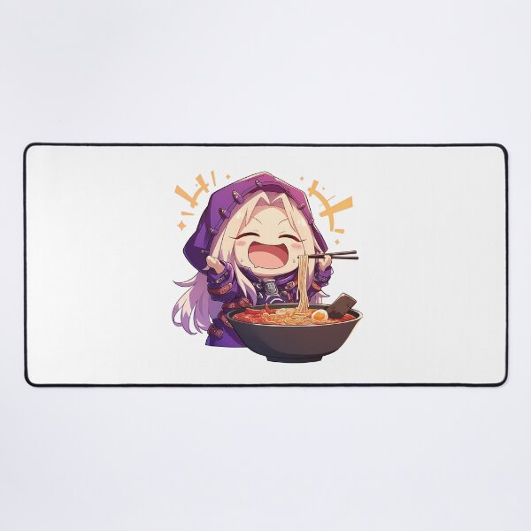 Item preview, Illyasviel von Einzbern Enjoying Ramen Fate Stay Night Chibi Anime designed and sold by Raslbazola.