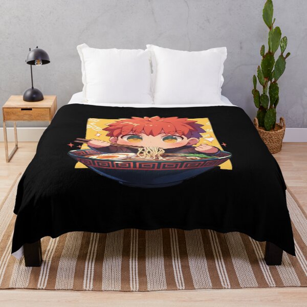Item preview, Shirou Emiya Enjoying Ramen Fate Stay Night Chibi Anime designed and sold by Raslbazola.