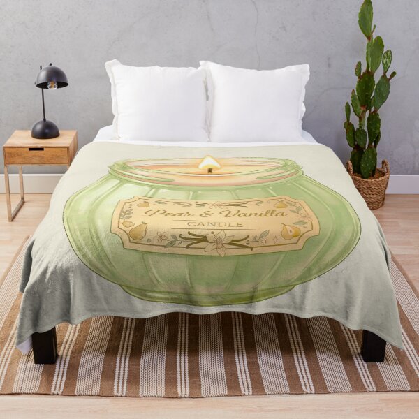 Item preview, Cozy Goodness Pear Vanilla Scented Candle Jar - Aesthetic Candle Art designed and sold by scicilysimonee.
