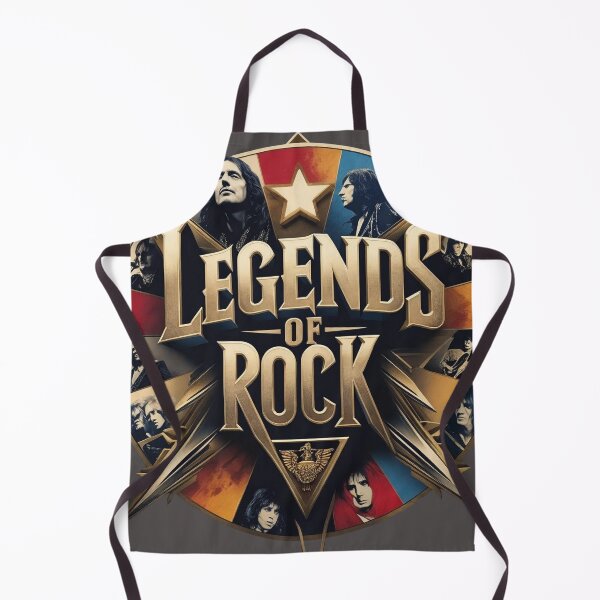 Item preview, Legends of Rock: Vintage Gold Metal Band Tribute Graphic designed and sold by Caira-Design.