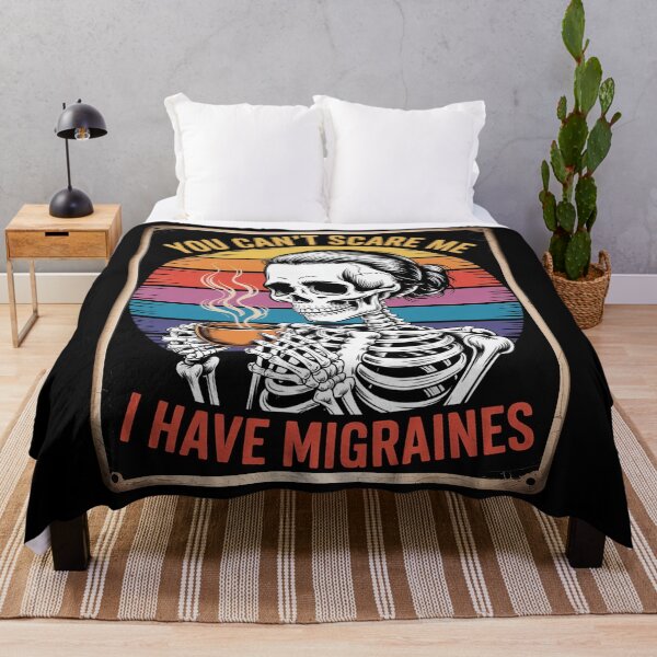 Item preview, Funny Skeleton Migraine Awareness Headache designed and sold by RayArmstrong.