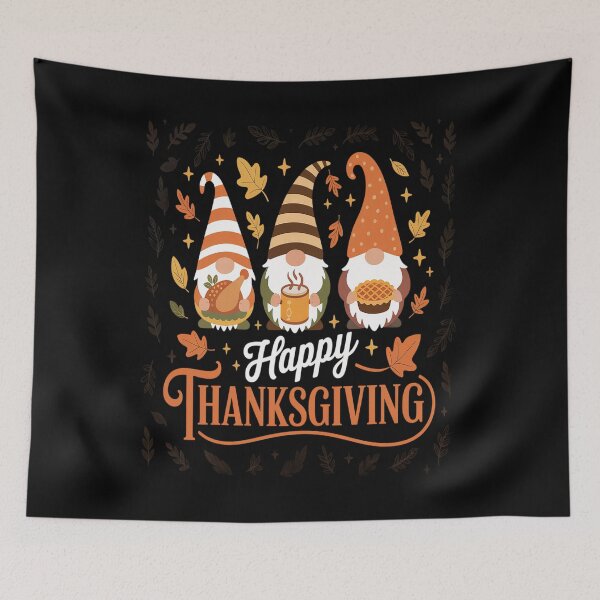 Item preview, Happy Thanksgiving Gnomes Turkey Day Family Dinner designed and sold by ValerieRodrigue.