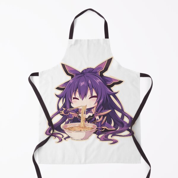 Item preview, Kurumi Tokisaki Enjoying Ramen Date A Live Chibi Anime designed and sold by Raslbazola.