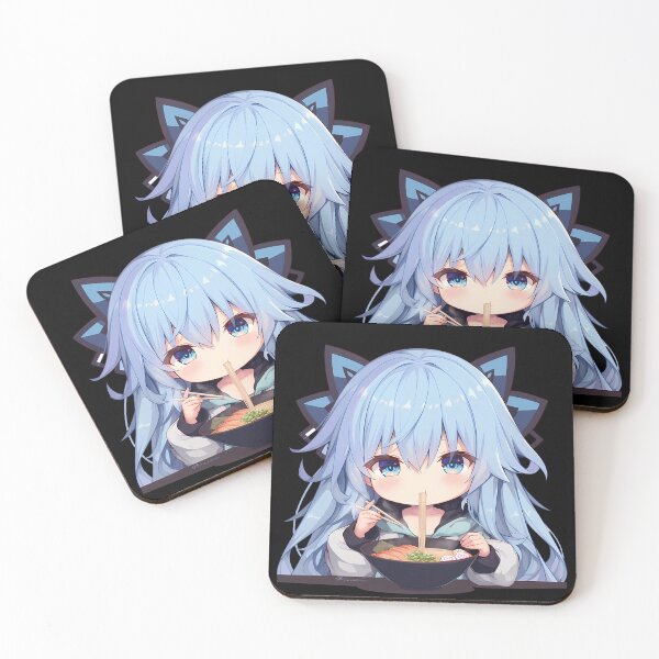 Item preview, Tobiichi Origami Eating Ramen Date A Live Chibi Anime designed and sold by Raslbazola.