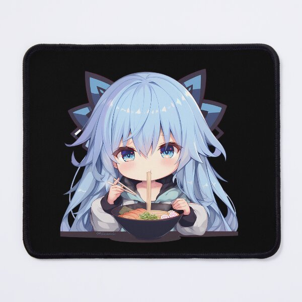 Item preview, Tobiichi Origami Eating Ramen Date A Live Chibi Anime designed and sold by Raslbazola.
