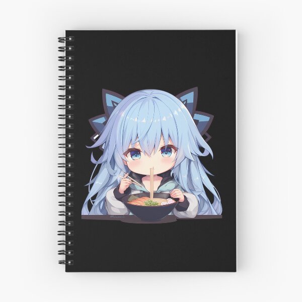 Item preview, Tobiichi Origami Eating Ramen Date A Live Chibi Anime designed and sold by Raslbazola.