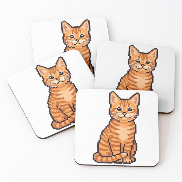 Item preview, Pixel Art Orange Tabby Cat Retro designed and sold by k3rstman1.