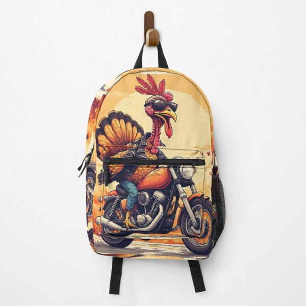 Item preview, Confident Biker Turkey Funny Thanksgiving Fall Ride designed and sold by David R Sawin The Architects Of Eden.
