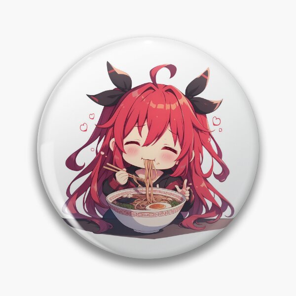 Artikelvorschau, Kotori Itsuka genießt Ramen Date A Live Chibi Anime entworfen und verkauft von Raslbazola.