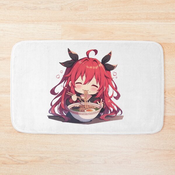 Item preview, Kotori Itsuka Enjoying Ramen Date A Live Chibi Anime designed and sold by Raslbazola.