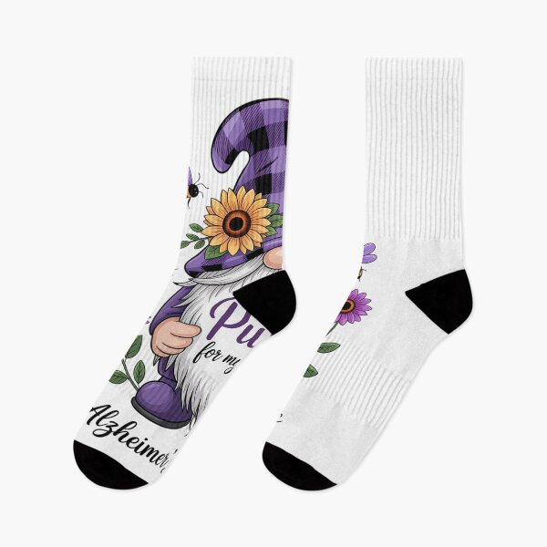 Item preview, Gnomes Alzheimer's Awareness Cute Flower designed and sold by FranzFriesen.