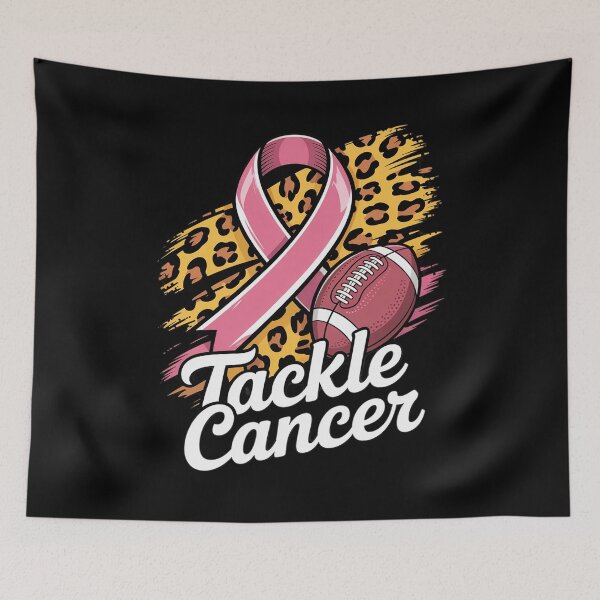 Item preview, Funny pink ribbon breast cancer awareness football designed and sold by AmparoBoyle.