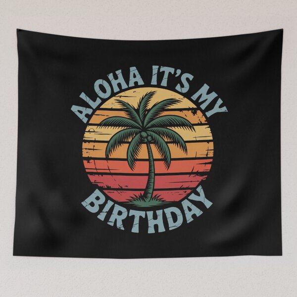 Item preview, Birthday Bday Party Hawaii designed and sold by CookWorldLaughs.