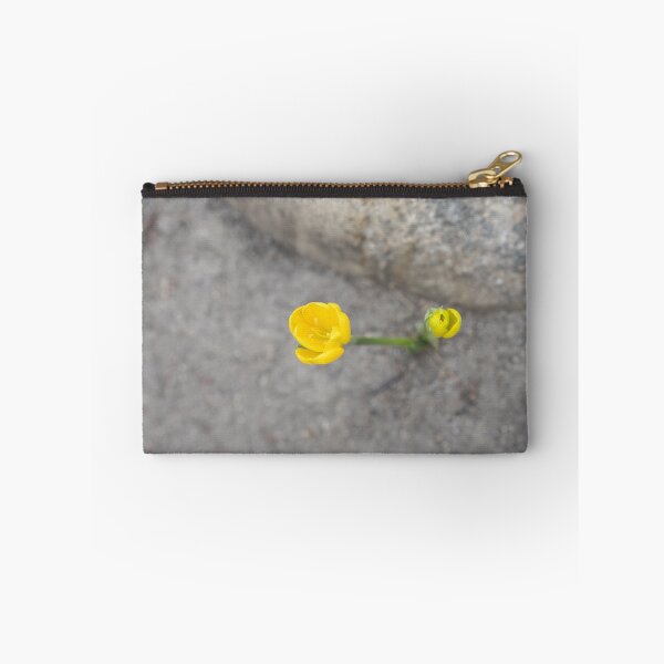 Item preview, Bold Yellow Crocuses Against Rocky Gray Background designed and sold by Georgia Mizuleva.
