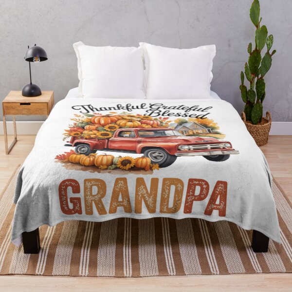 Item preview, Thankful Blessed Grandpa Pumpkin Truck Family Thanksgiving designed and sold by ValerieRodrigue.