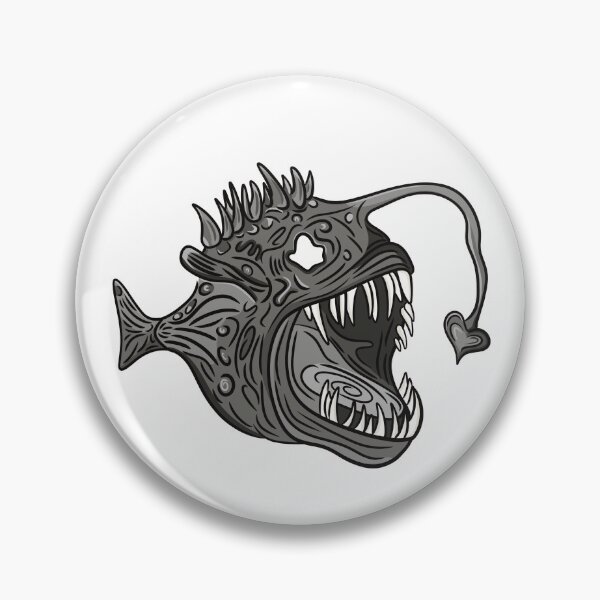 Item preview, Loveable angler fish designed and sold by MusingsArtDesigns.