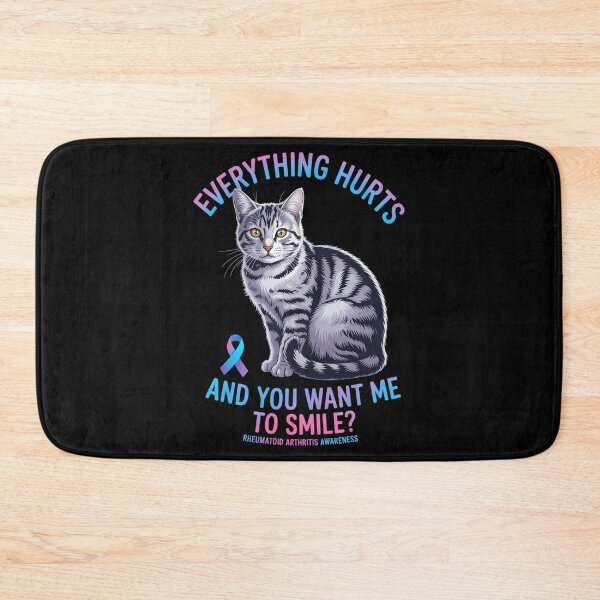 Item preview, Cat Funny Rheumatoid Arthritis Ribbon designed and sold by CookWorldLaughs.