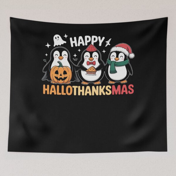 Item preview, Penguin Christmas Halloween Costume Happy Hallothanksmas designed and sold by petrichorsworld.
