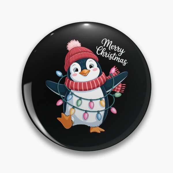Artikelvorschau, Pinguin Weihnachtsmann Lichter Weihnachtspyjamas Süße Pinguine Weihnachten entworfen und verkauft von petrichorsworld.