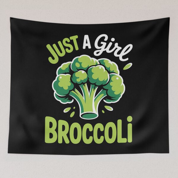 Item preview, Fun Cute Just A Girl Who Loves Broccoli designed and sold by Moon-Ape.