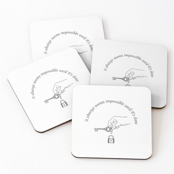 Item preview, It Always Seems Impossible Until It’s Done – Motivational Quote Design designed and sold by Artivio2025.