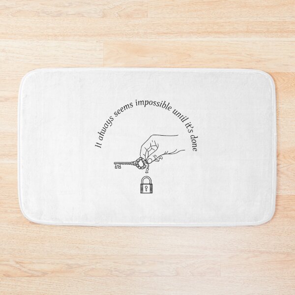Item preview, It Always Seems Impossible Until It’s Done – Motivational Quote Design designed and sold by Artivio2025.