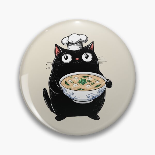 Item preview, Foodie Cat Prents,  Authentic Japanese, Miso Soup designed and sold by OrenjiArtShop.
