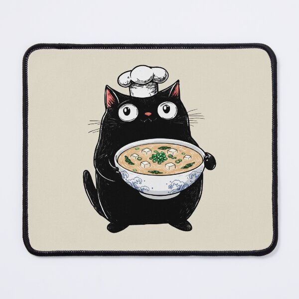 Item preview, Foodie Cat Prents,  Authentic Japanese, Miso Soup designed and sold by OrenjiArtShop.
