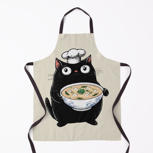 Item preview, Foodie Cat Prents,  Authentic Japanese, Miso Soup designed and sold by OrenjiArtShop.