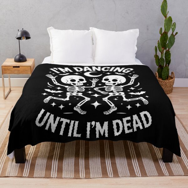 Item preview, Dancing Lovers Funny Halloween Skeleton designed and sold by DoorwayThreads.