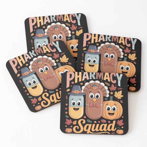 Item preview, Pharmacy Squad Turkey Pumpkin Pilgrim Pills Thanksgiving Day designed and sold by KingsLife1994.