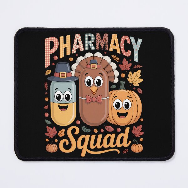 Item preview, Pharmacy Squad Turkey Pumpkin Pilgrim Pills Thanksgiving Day designed and sold by KingsLife1994.