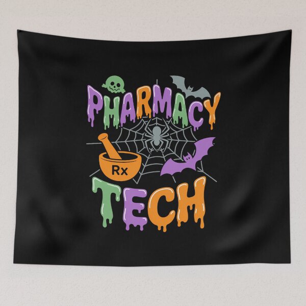 Item preview, Pharmacy Tech Technician Pharmacist Halloween Spooky Season designed and sold by KingsLife1994.
