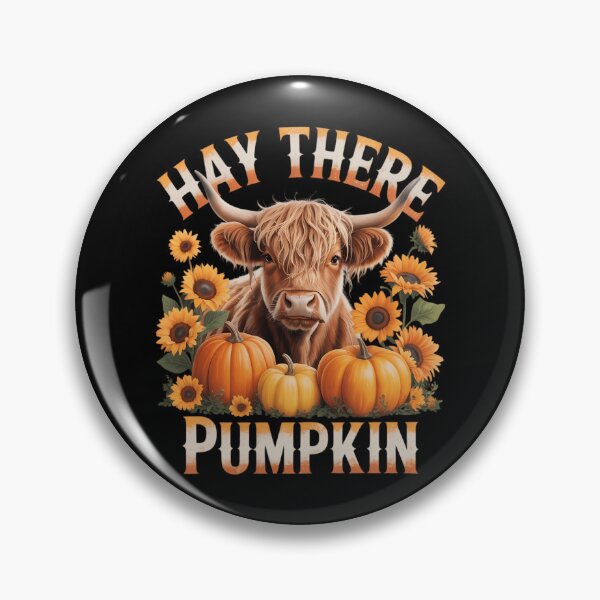 Item preview, Hay There Pumkin Highland Cow Fall Autumn Thanksgiving designed and sold by Sunset4Bones.