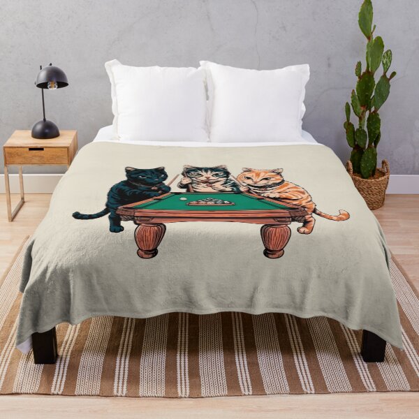 Item preview, Team Of Professional, Cats Playing A Billiards designed and sold by OrenjiArtShop.