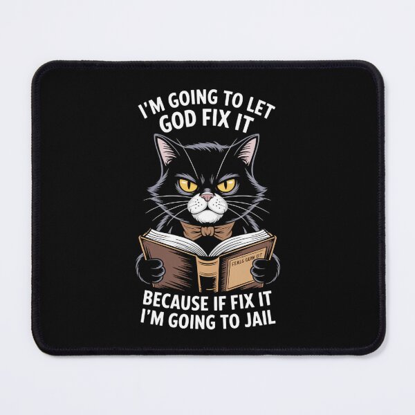 Item preview, Funny Cat Lovers Joke Sayings Meme designed and sold by DoorwayThreads.