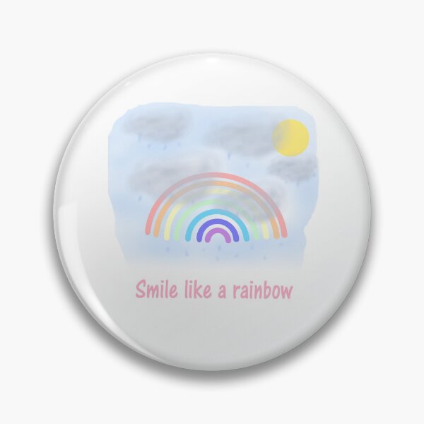 Item preview, Bright Rainbow with Sun Smile Like a Rainbow for Positive Vibes designed and sold by Beautiful art store.