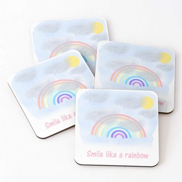 Item preview, Bright Rainbow with Sun Smile Like a Rainbow for Positive Vibes designed and sold by Beautiful art store.