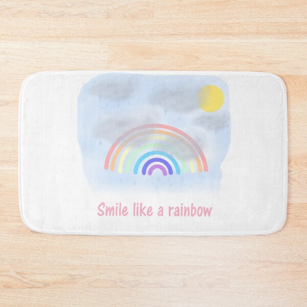 Item preview, Bright Rainbow with Sun Smile Like a Rainbow for Positive Vibes designed and sold by Beautiful art store.