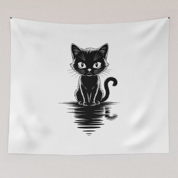 Item preview, Cat Print Motif Portrait Art Animal Cat designed and sold by VENOM0RIOT.
