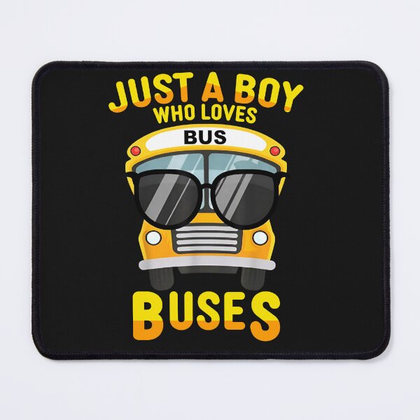 Item preview, Cool Just a Boy Who Loves Buses Sunglasses School Bus T-Shirt designed and sold by TinaMDedrick.