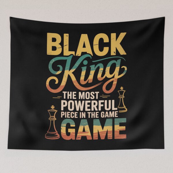 Item preview, Black King The Most Powerful Piece in The Game Men Boy designed and sold by TrinaEspinoza.