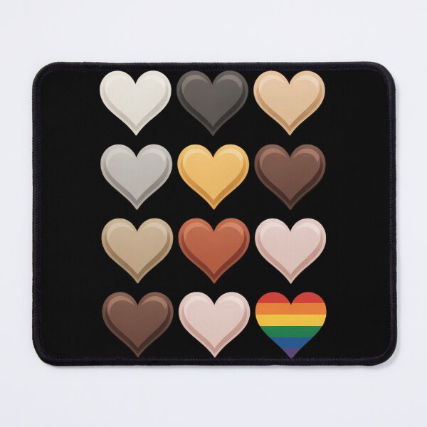 Item preview, Black Lives Matter Hearts Brown Skin BLM LGBTQ Gay Pride designed and sold by TrinaEspinoza.