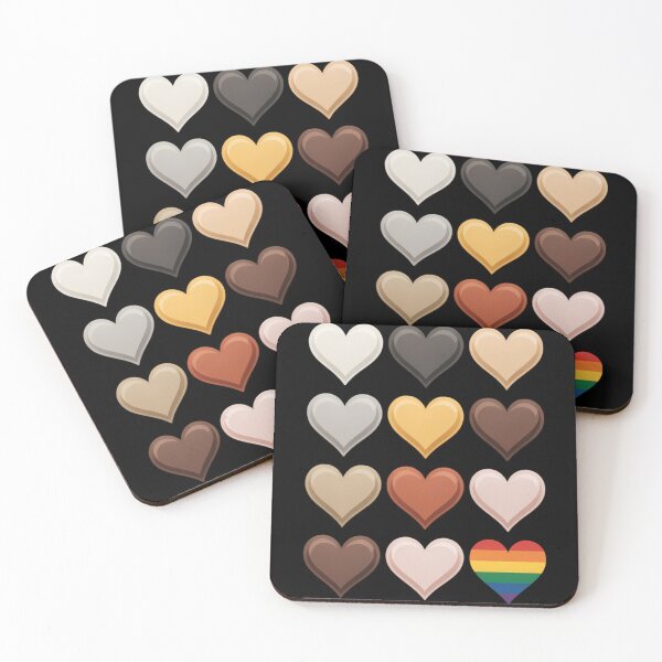 Item preview, Black Lives Matter Hearts Brown Skin BLM LGBTQ Gay Pride designed and sold by TrinaEspinoza.
