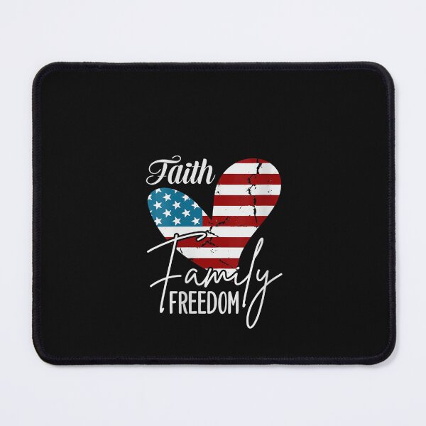 Item preview, aith Family Freedom Heart - Patriotic Christian Vintage USA Flag Memorial Day designed and sold by Orishaapelaa.
