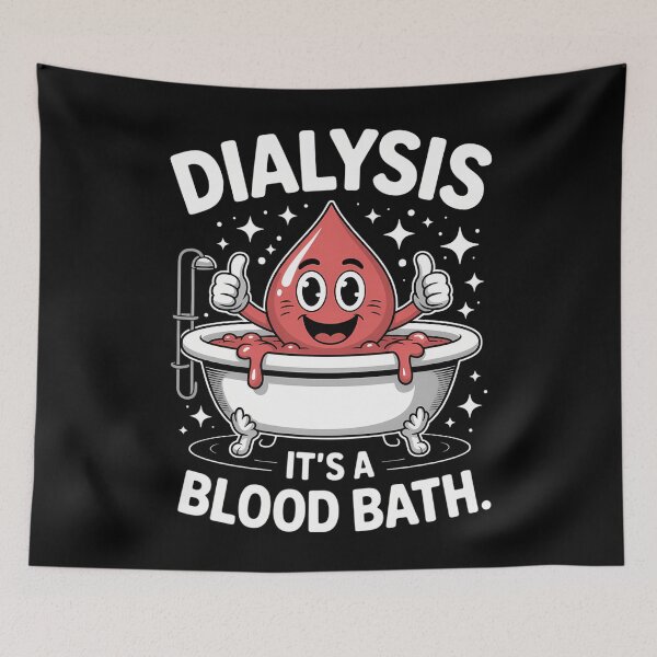 Item preview, Funny Dialysis Patient Nurse designed and sold by WalshDrawnLaugh.