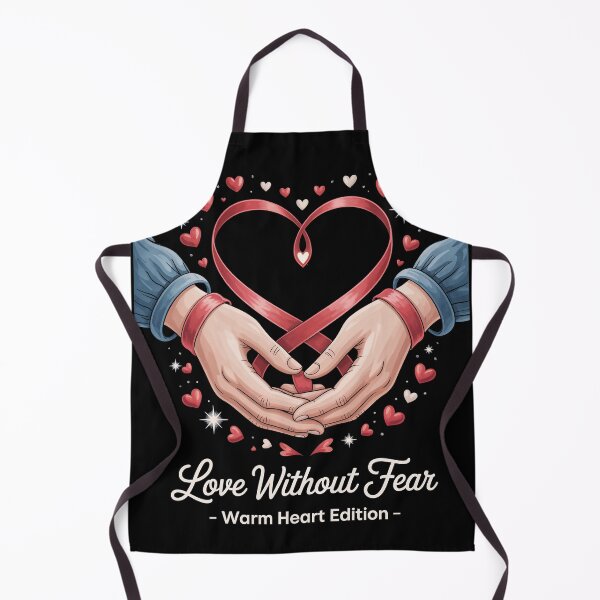 Item preview, Love Without Fear – Warm Heart Red Ribbon HIV AIDS Awareness Support Design for World AIDS Day December 1 Compassion Edition designed and sold by Self Love Studio.