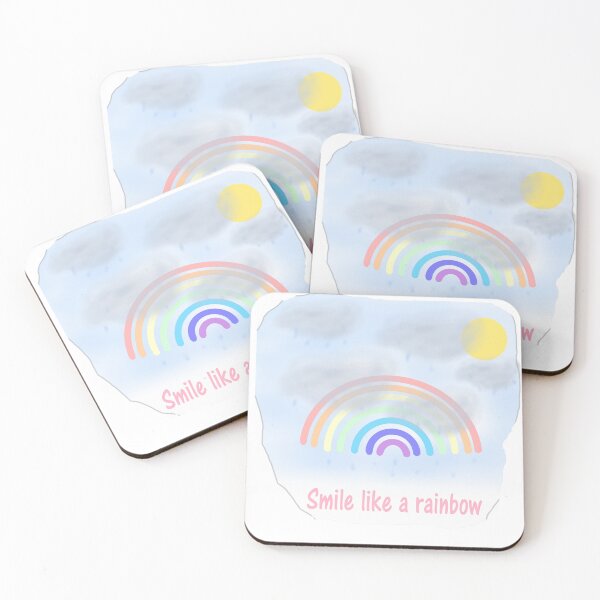 Item preview, Bright Rainbow with Sun Smile Like a Rainbow for Positive Vibes designed and sold by Beautiful art store.